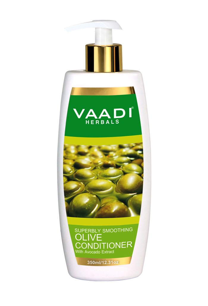 Vaadi Herbals Amla Shikakai Shampoo, Hairfall and Damage Control, 350g And Vaadi Herbals Olive Conditioner with Avocado Extract, 350 ml
