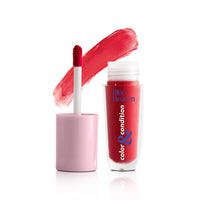 Blue Heaven Color & Condition tinted lip oil for women, lip gloss infused with Cranberry, Raspberry & Hazelnut oil, Hydrating & Softening - Cranberry Red, 4.2ml