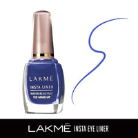 Lakmé Insta Liquid Eye Liner, Black 9 ml & Lakmé Insta Eye Liner, Blue 9 ml Matte Finish