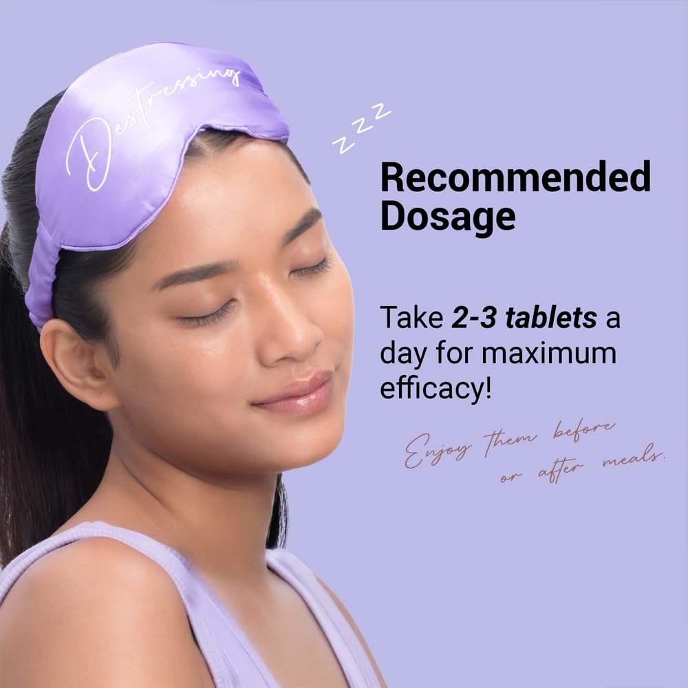 Sereko Calming Candy Tabs Supplements, Improve Quality Sleep, Reduce Stress Levels, Mood Swings & Enhance Overall Skin Health for Women & Men | Non - Addictive 10 Tablets