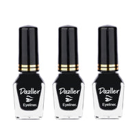 Dazller Eyeliner, 6.5mL (Pack of 3), Black, Velvet Matte, Washable, Water-resistant, Smudge-proof