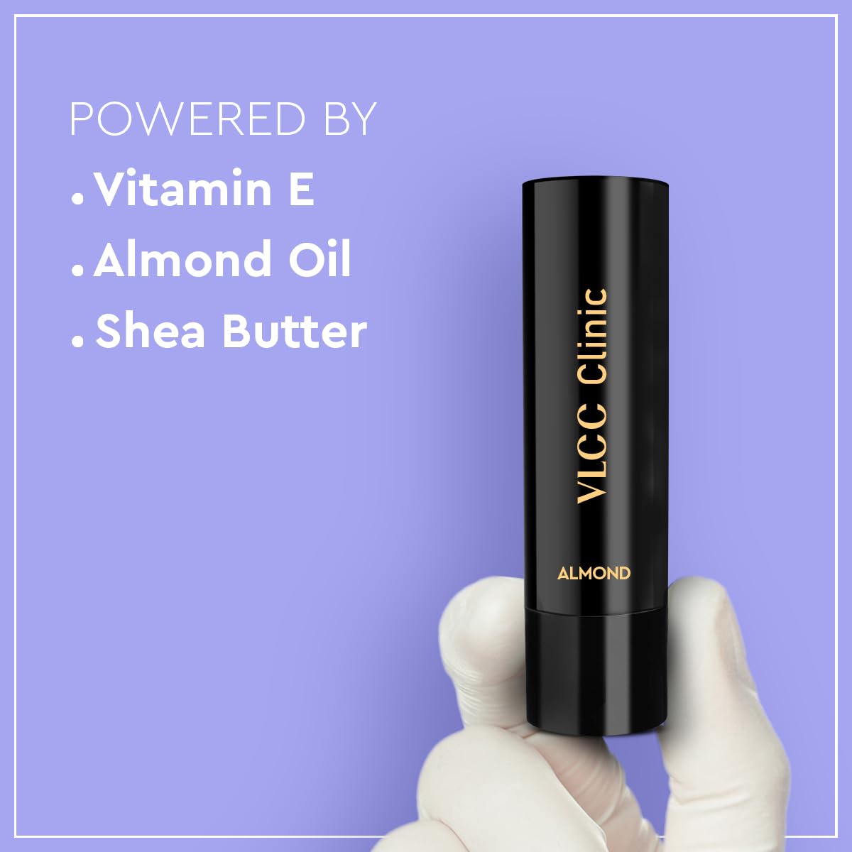 VLCC Clinic Lip Balm SPF15 Almond & Vitamin E - 4.5g | Hydrating, Smoothing and Softening Lip Balm | Healthy, Pink Lips | SPF Protection | UV Protection | Anti-Sun Damage