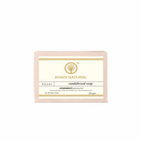 Khadi Natural Ayurvedic handmade bath soap 125g Each SANDALWOOD Soaps Pack of 6