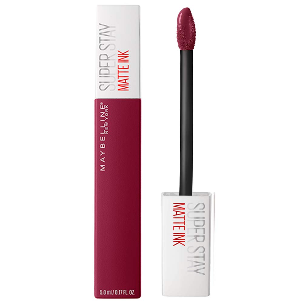 Maybelline Sensational Liquid Matte Lipstick, Soft Wine, 7 g and Maybelline New York Super Stay Matte Ink Liquid Lipstick, 115 Founder, 5g