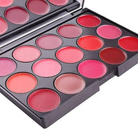 Huda Girl 15 CLR Lip Palette - Pink, Red, Nude & Brown Shades- Waterproof Lipstick Pallete - Smooth Finish MATTE LIPSTICK WOMEN AND GIRLS Travel Friendly Lipstick