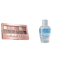 Maybelline New York The Blushed Nudes Palette Eyeshadow, 9g and Maybelline New York Biphase Make-Up Remover, 40ml