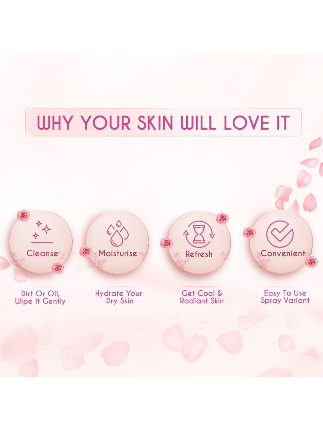 Dabur Gulabari Premium Rose Water – Natural, 400 ml & Dabur Gulabari Rose Glow Face Cleanser, 100 Ml