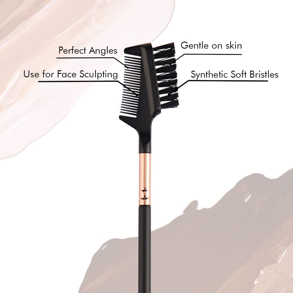 Daily Life Forever52 Precise Combo Brush for Daily Face Make Up Perfect For Face, Nose, Cheekbones, Eyeshadow, Eyebrow And Blending Pigments, Diffused Finish (Cruelty-Free Bristles) -NX022