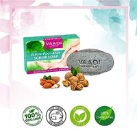 Vaadi Herbals Elbow Foot Knee Scrub Soap with Almond and Walnut Scrub, 75g x 3