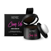 RENEE Cover-Up Hair Powder- Brown, Helps Cover Grey Roots & Bald Spots Instantly, Highly Pigmented, Fuller and Denser, Long-Lasting & Matte Finish, Fine Powder for Flawless Application, 4gm