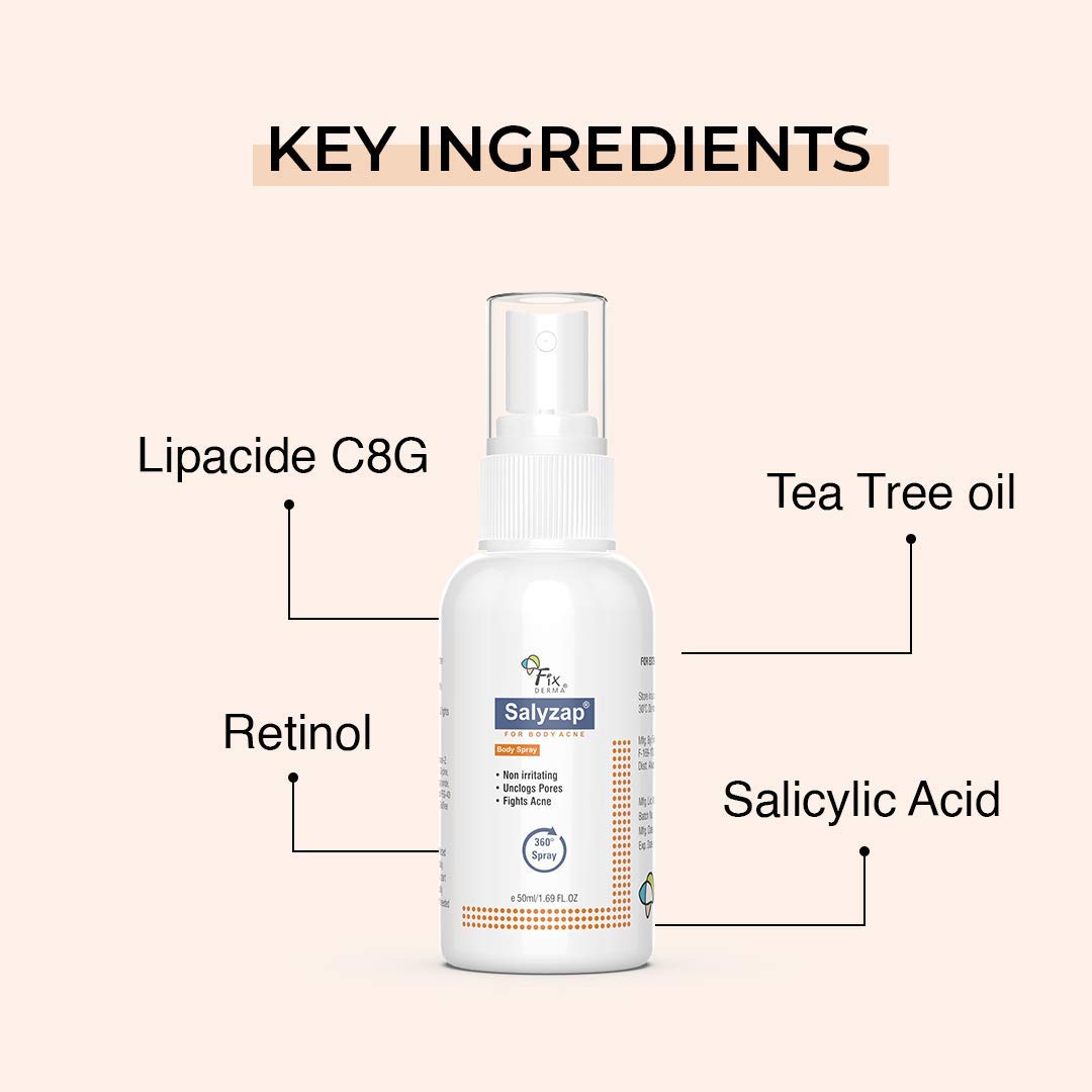 Fixderma Salyzap Body Spray - 50ml