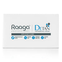 Raaga Professional De-Tan Pack with Kojic, Lactic Acid & Arbutin | Tan Removal Cream | Dermatologically Tested, Peroxide, Hydroquinone & Sulphate Free- 12g x 6 (72gm)