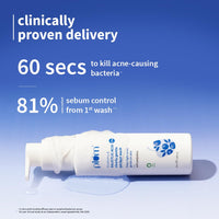 Plum 1% Salicylic Acid Clearly Gentle Gel Face Wash with Blueberry | Helps fight active acne | Gentle & non-drying | For oily, acne-prone skin | Beginner-friendly | All genders | 100% Vegan | 100 ml