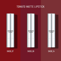 FLiCKA Tomato Bullet Matte Lipstick (Pack Of 3) | Hydrating, Moisturizing, Upto 6Hrs Long Lasting| Transfer & Smudge Proof Lipsticks For Women, Shade - 08