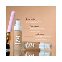 ZM Game Face on Liquid Foundation 12hour Long-lasting | Smudge-Proof | Transfer Proof | SPF 25 (Almond)