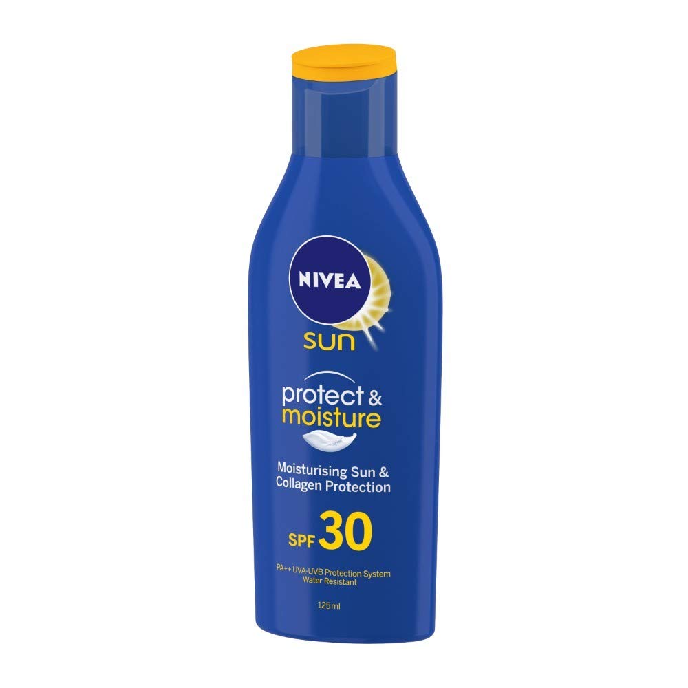 Nivea Body Lotion, Extra Whitening Cell Repair SPF 15, For All Skin Types, 400ml & Sun, Moisturising Lotion, SPF 30, 125ml