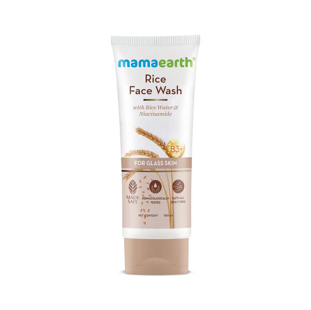 Mamaearth Charcoal, Rice Water Glass, Multani Face Wash