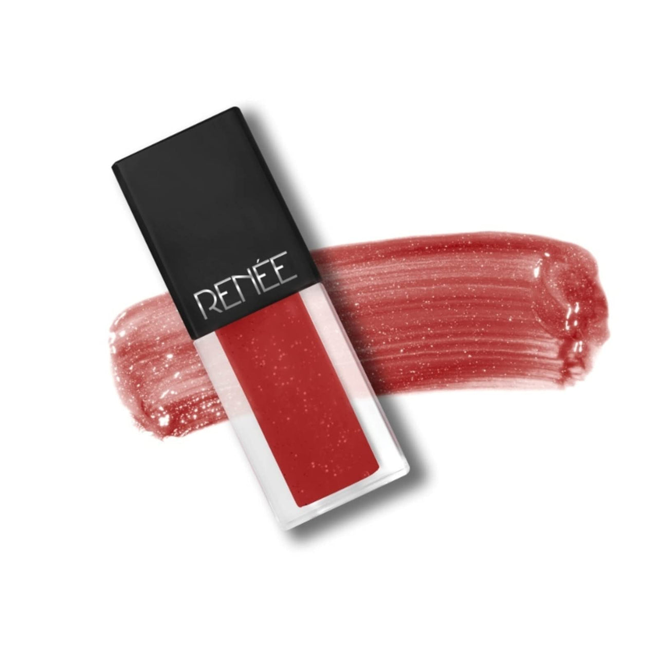 RENEE See Me Shine Lip Gloss, Glossy Finish for All Skin Tone, Enriched with Jojoba Oil, Non Sticky, Hydrating, Easy Glide Formula, Pink Pow-Wow 2.5ml & See Me Shine Lip Gloss (It's Blood Red)