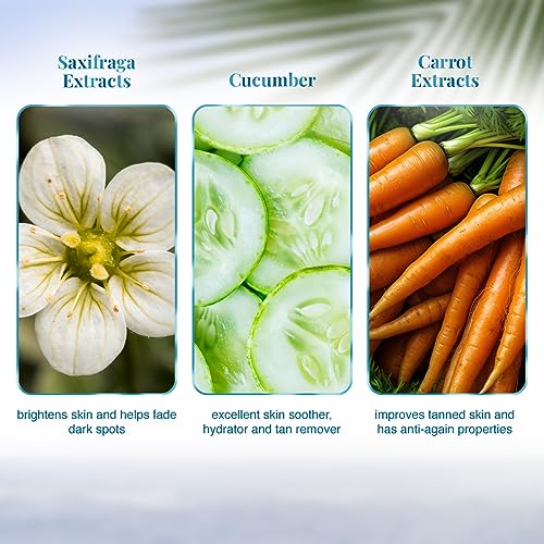 VLCC De-Tan SPF 50 PA+++ Sunscreen Gel Crème - 100g + 10g Extra | With Cucumber, Carrot, and Saxifraga Extracts | Enhances Glow, Protects from UVA, UVB Rays, and Help Reduce Dark Patches.