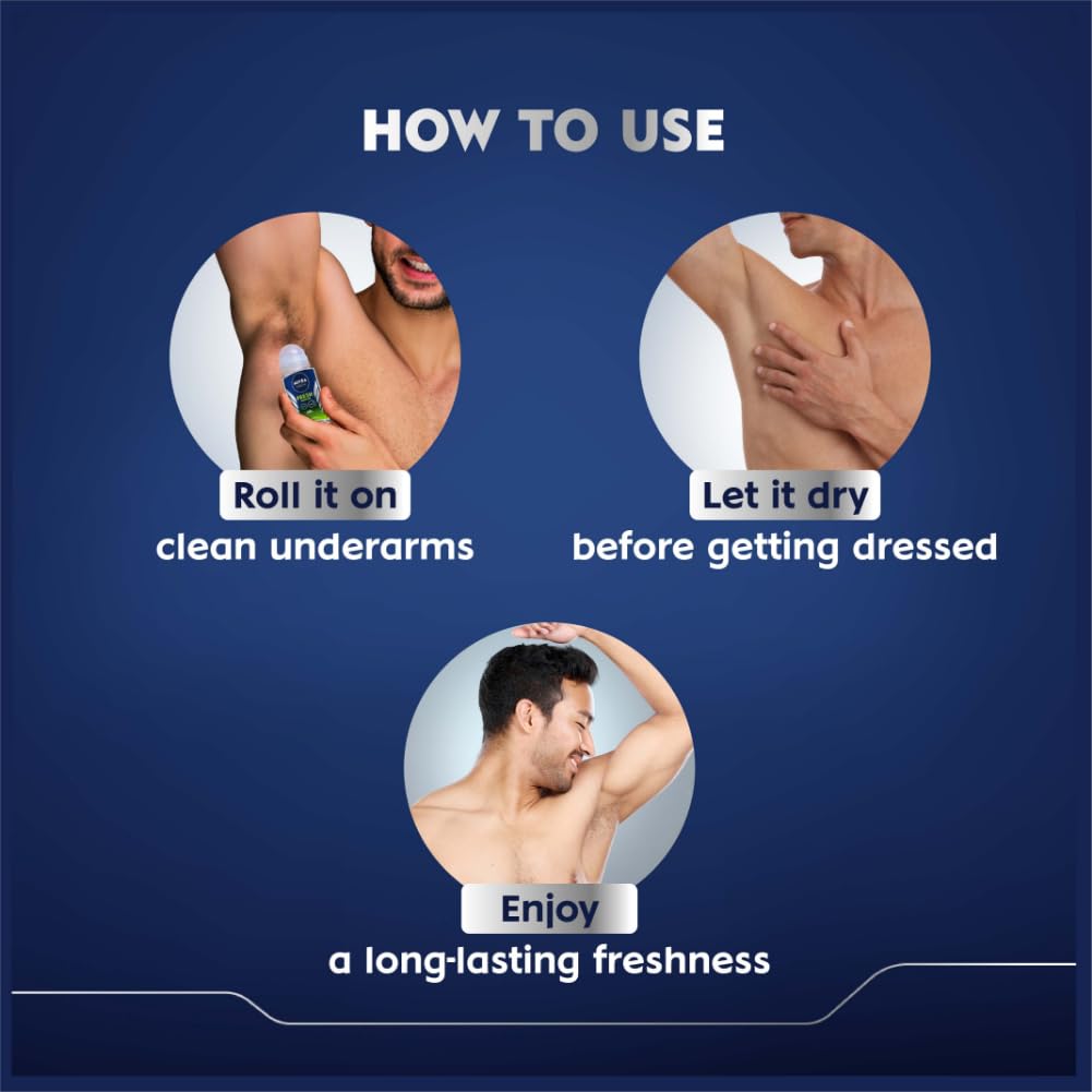 NIVEA MEN Fresh Power Roll-On Deodorant (50ml)