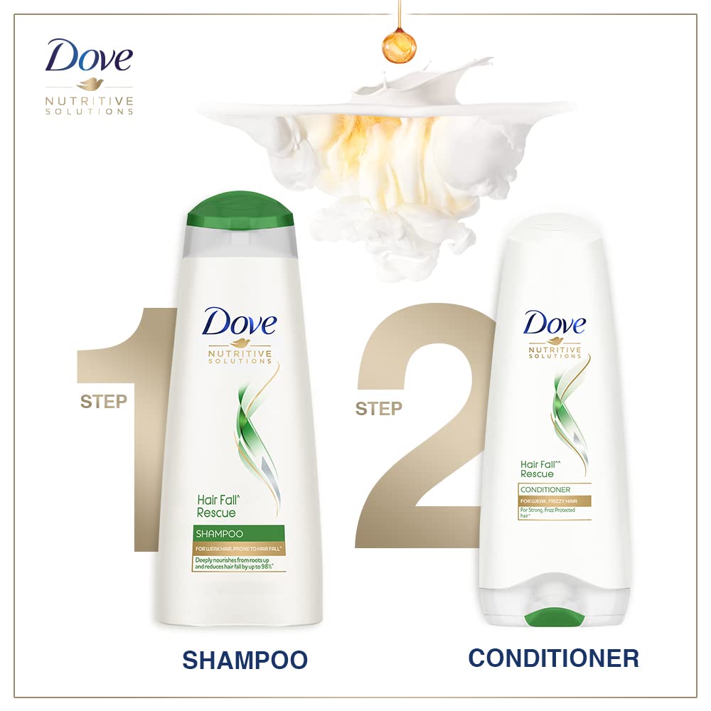 Dove Hair Fall Rescue Shampoo For Weak Hair, 340 ml