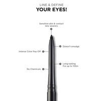 Colorbar Mesmereyes Kajal, Black 001, 0.35g | Moisturizing| Smudgeproof | Long lasting