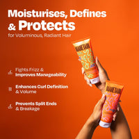 MANETAIN Volumizing Curl Cream 200ml & Hair Styling Gel 200ml for Defined Curls | Hydrating, Anti-Frizz & Long-Lasting Hold for Wavy, Curly Hair | Natural Ingredients, Vegan & Cruelty-Free