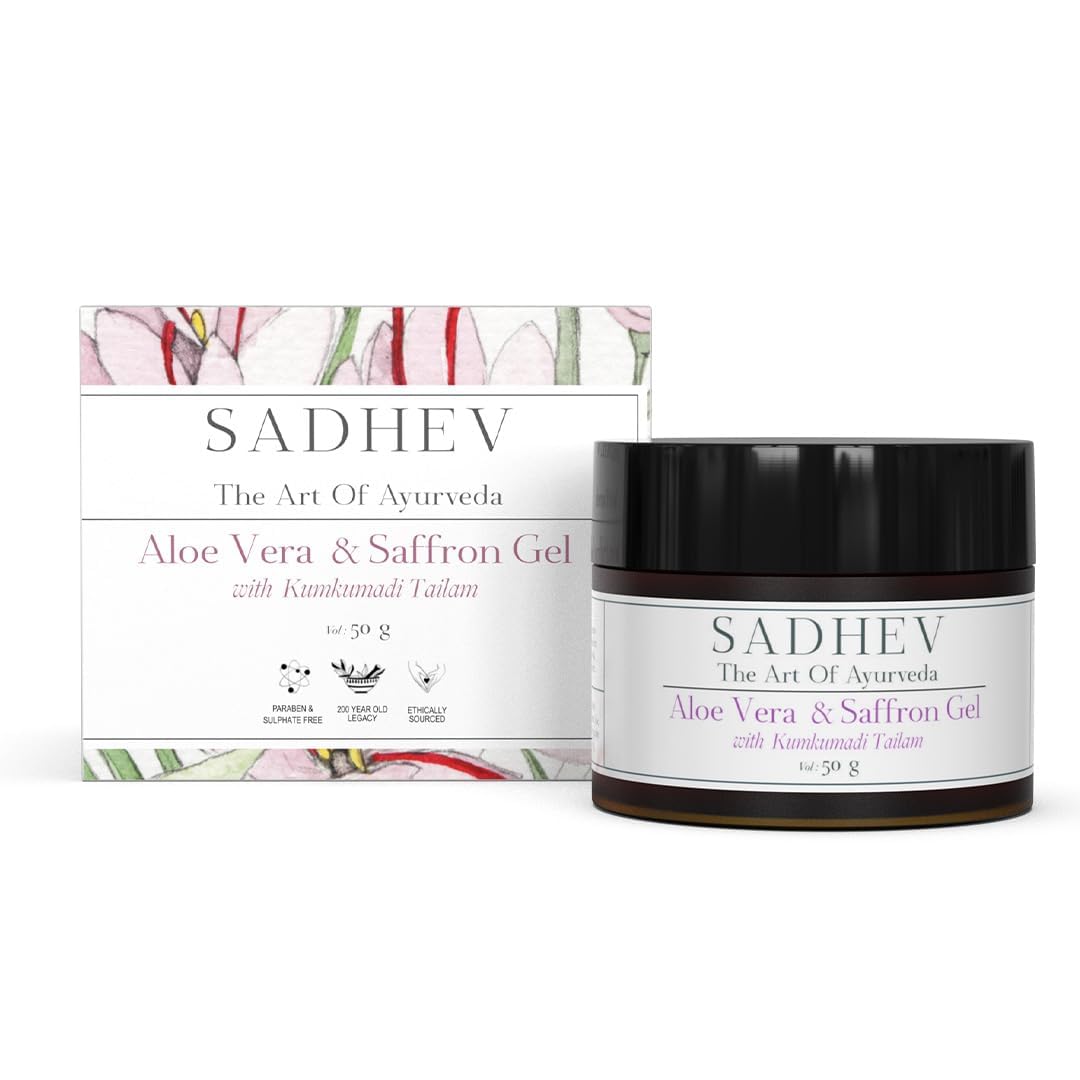 Sadhev Aloe Vera and Saffron Gel With Kumkumadi Tailam - 50gm
