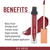 Seven Seas Ultra Matte Liquid Lipstick Trendy Nude Shade (Old Brick)