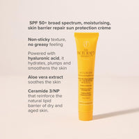 THE FACECRAFT PROJECT Broad Spectrum | SPF 50+ | Lightweight Sunscreen Crme | UVB & UVA Protection |Skin Barrier Support | Non-Sticky | No White Cast | Natural Finish | Daily Sun Care (15gm)