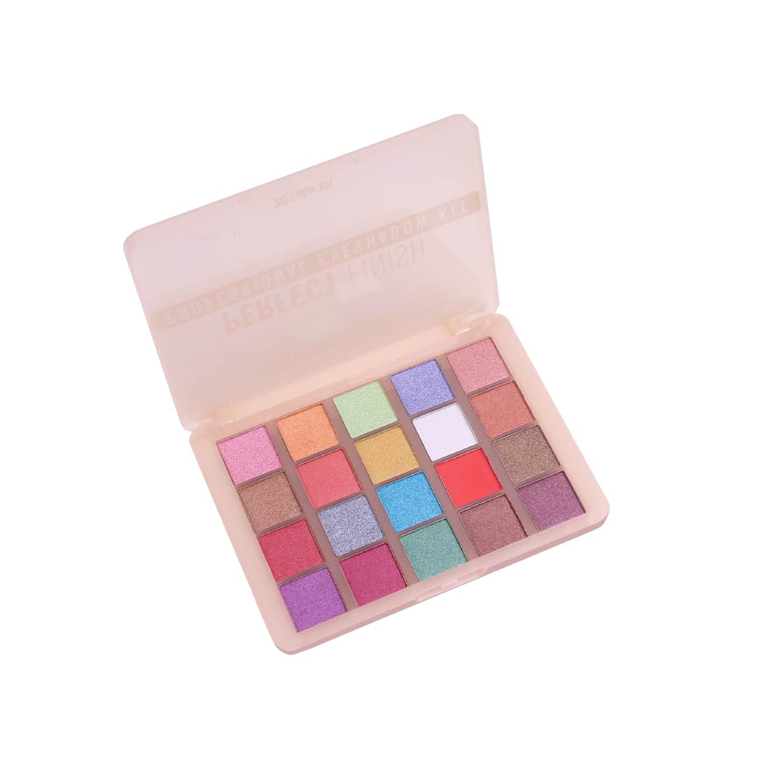 Seven Seas Perfect Finish Professional Eyeshadow Pigmented Colors | Long Wearing And Easily Blendable Eye Makeup Palette | Multicolor - 25Gm | Shimmery & Glitter Finish (Natural)