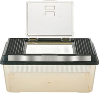 Exo Terra Faunarium, Flat Home, Plastic Reptile Terrarium, Medium (Pack of 1), PT2300