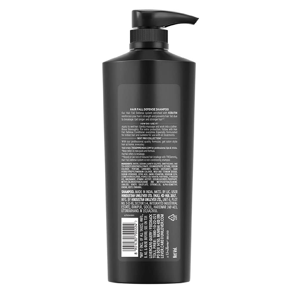 TRESemme Hair Fall Defence Shampoo 580 ml & TRESemme Keratin Smooth Conditioner 335 ml