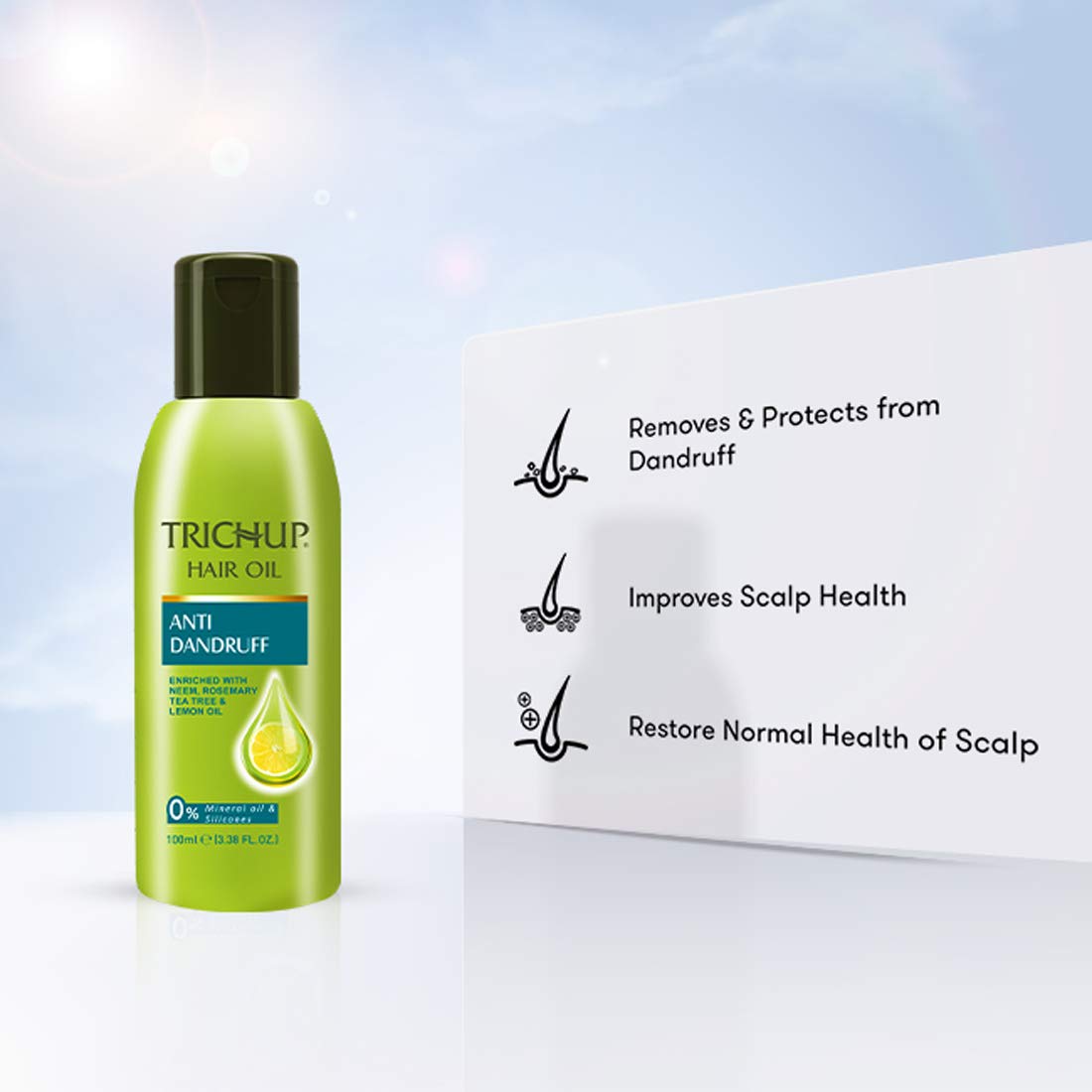 Trichup Anti-Dandruff Kit (Anti-Dandruff Oil (100ml), Anti-Dandruff Shampoo (200ml) (PACK OF 2)