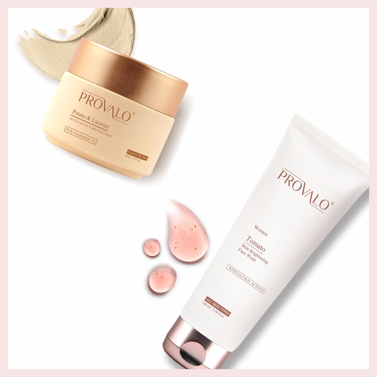 Provalo Gentle Cleansing And Skin Illumination Kit Combo For Normal To Oily Skin (Women)