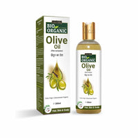 Indus Valley Bio Organic Pure Extra Virgin Olive 100% Organic and Cold-press, Massage Oil for Skin & Hair Care - (200ml)