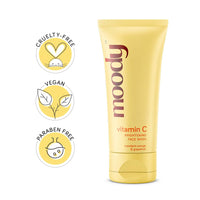 Moody Vitamin C Brightening Face Wash with Mandarin Orange | Gently Cleanses, Hydrates & Reduces Dark Spots | Face Cleanser For Normal, Oily & Combination Skin | Men & Women | 100 ML