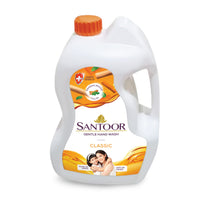 Santoor Classic Gentle Hand Wash 5000ml with Natural Goodness of Sandalwood & Tulsi| Rich Lathering Formula With Anti-Bacterial Properties| Soft on Hands| Soothes & Hydrates Skin