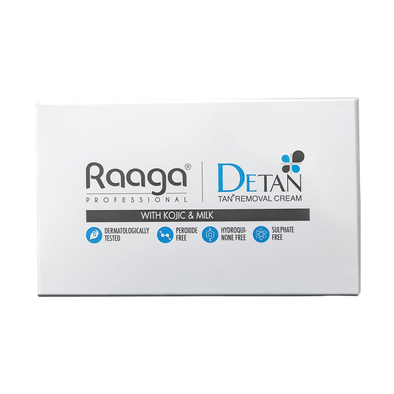 Raaga Professional De-Tan Pack | Tan Removal Cream with Kojic and Milk | Dermatologically Tested, Peroxide Free, Hydroquinone Free, Sulphate Free - 12g x 6 (72 gm) (Pack of 3)
