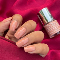 Debelle Gel Nail Polish Salmon Ballerina (Dusty Nude Nail Paint)|Non Uv - Glossy Finish |Chip Resistant | Seaweed Enriched Formula| Long Lasting|Cruelty And Toxic Free| 8Ml