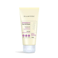 Glamveda Glutathione Peel-Off Mask with Vitamin C & Hyaluronic Acid for Skin Brightening Reduce Dark Spot & Pigmentation | Glow Booster,Tan Removal | Suits All Skin Types | Men & Women - 100g