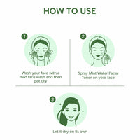 INDUS VALLEY Natural Mint Water Facial Toner - Chemical Free - 250 ml