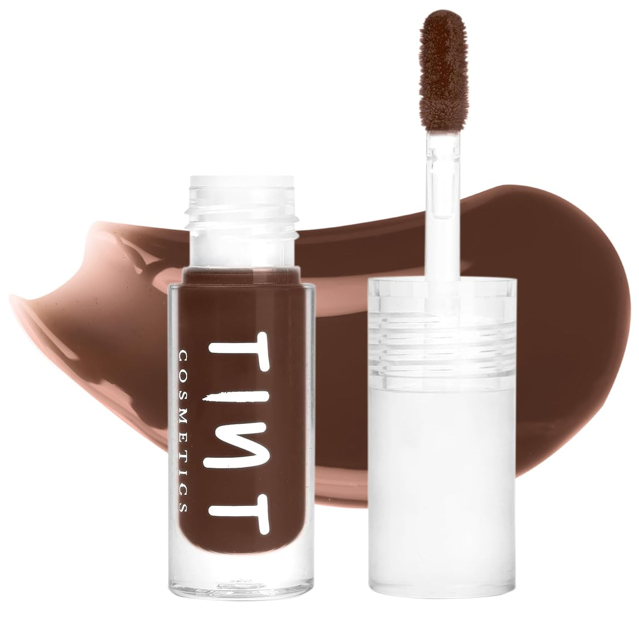 Tint Cosmetics Brown Lip Gloss for Women | Hydrating & High Shine | Lightweight & Non-Sticky with Vitamin-E & Grapeseed Oil | Gloss Lock Technology | All Skin Types | 2.5Ml (Mocha) | FDA Approved