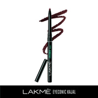 Lakmé Eyebrow Pencil, Black, 1.2g & Lakmé Eyeconic Kajal, Classic Brown, Water Proof, Smudge Proof, Lasts Upto 22 Hrs, 0.35 g