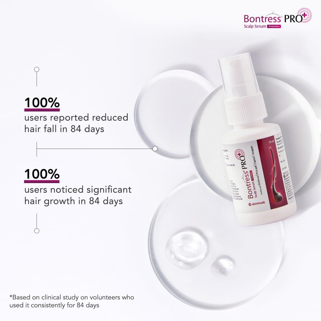 Bontress PRO+ Scalp Serum Fortified with Redensyl, Anagain, Capixyl,Procapil | Hair Serum for Hair Growth & Hair Fall 30ml