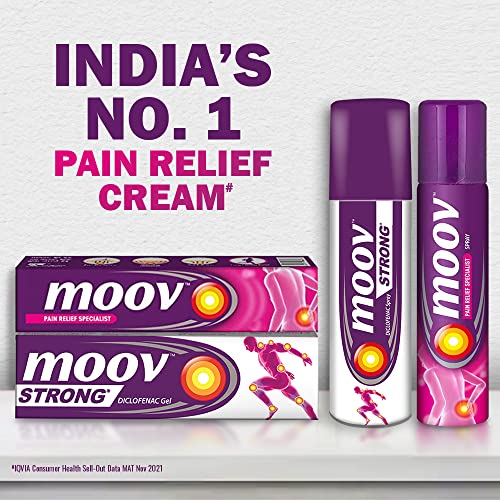 Moov Fast Pain Relief Cream - 30g | Suitable for Back Pain, Muscle Pain, Joint Pain, Knee Pain | 100% Ayurvedic Formula | Suitable for Sports & Gym related injuries
