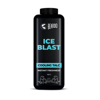 Beardo Ice Blast Talc Powder for men, 100g | INSTANT ICY COOLING Talcum Powder Men | Combat heat with Menthol | Goodness of Aloe vera & Vitamin E for Instant Freshness