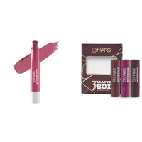 MARS Matte Super Stay Lipstick |(2.6 gm) (16-ANGEL WINGS) Matte Box Set of 3 Lipsticks for Women | Long-Lasting | Smooth Finish | Moisturising | One Swipe Pigmentation (3x3.2 gm) (06-All Rounder)