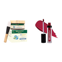 Bella Vita Organic INSTABRIGHT Face Pack for DeTan Glowing Skin Kiss-Proof 4.5 ml 18-hr Stay Waterproof Intense Moisturisation Cherry Pop