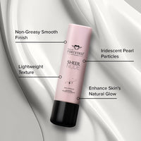 Daily Life Forever52 Sheer Nude Glow Enhancer | Enriched with Shea Butter and Vitamin E | Multitasking Strobe Cream to Achive a Radiant, Sun-kissed Glow (Pearl Rosaline-01, 40ml)